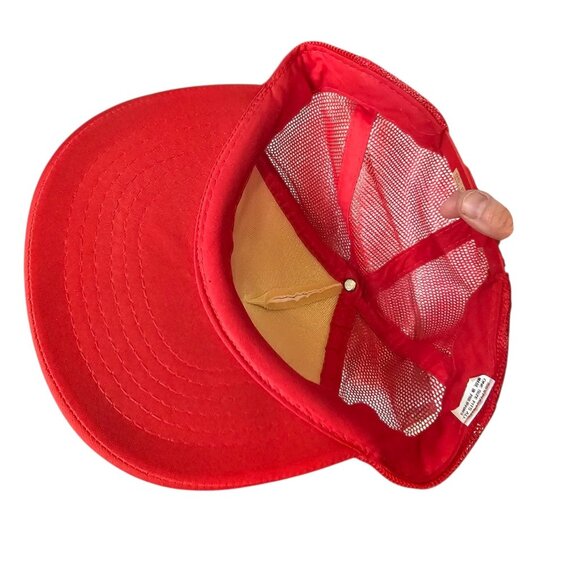 VTG Cherokee North Carolina Red Foam Mesh Trucker Rope Hat Snapback Cap 80s 90s - Picture 7 of 10